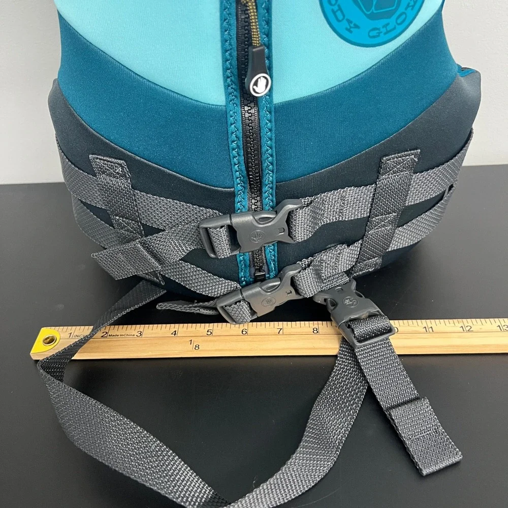 Body Glove Child Evoprene PFD Life Vest Teal Grey 33-55 lbs NWT